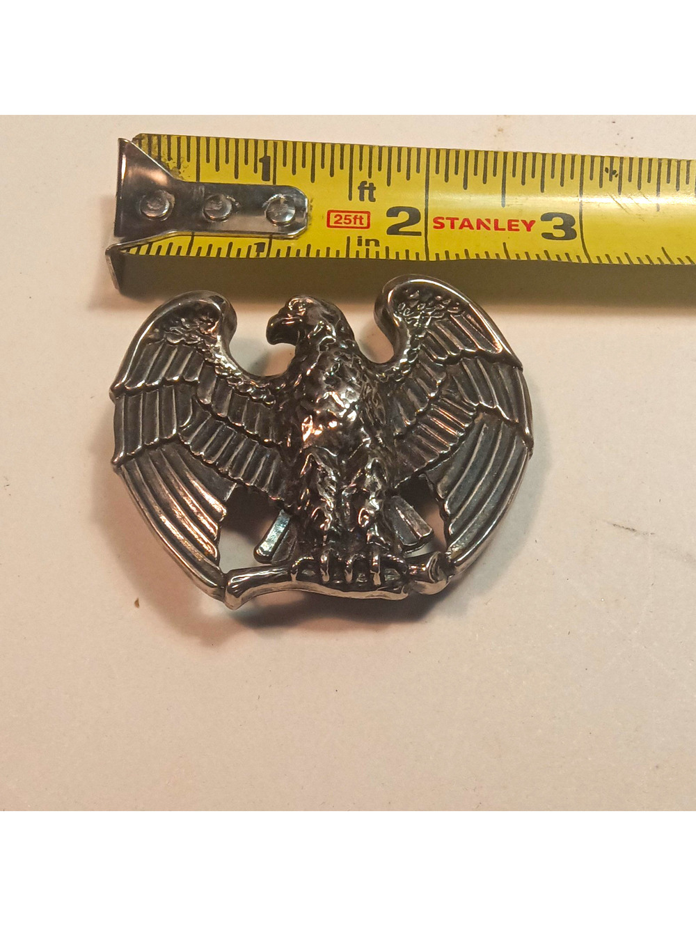 VTG Avon American Bald Eagle Belt Buckle Silver Tone 1982 Buckle Fits 1.5" Belt